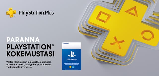Paranna Playstation-kokemustasi valitsemalla Playstation lahjakortti ja saadaksesi Playstation Plus -jäsenyyden