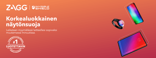 Ultra Clear+ -suoja - Yläbanneri 
