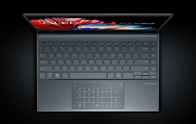 Tastatur på en Zenbook 13