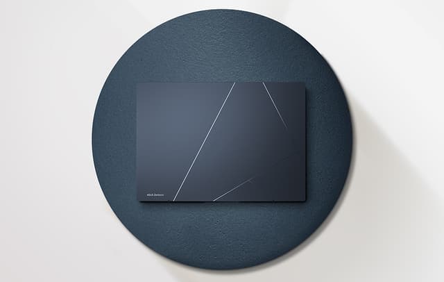 Closed Zenbook 14 OLED from above