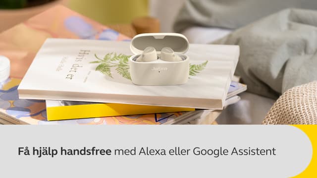 Få hjälp handsfree med Alexa eller Google Assistent