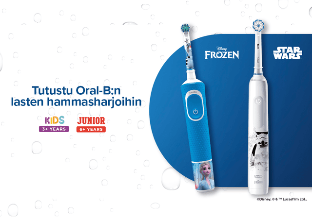 Oral B -sähköhammasharjamallit lapsille