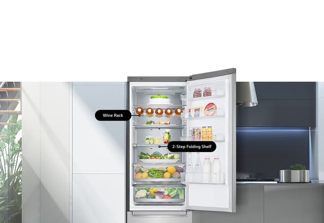 Vinhylle og 2-trinns sammenleggbar hylle - Optimal bekvemmelighet på kjøkkenet