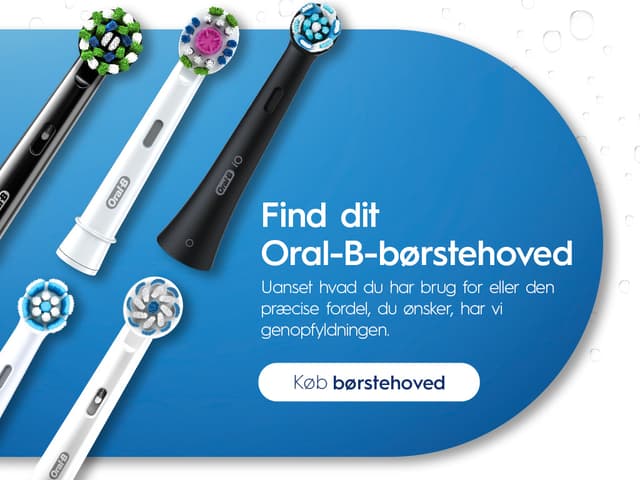 Oral B - udskiftelige tandbørste hoveder