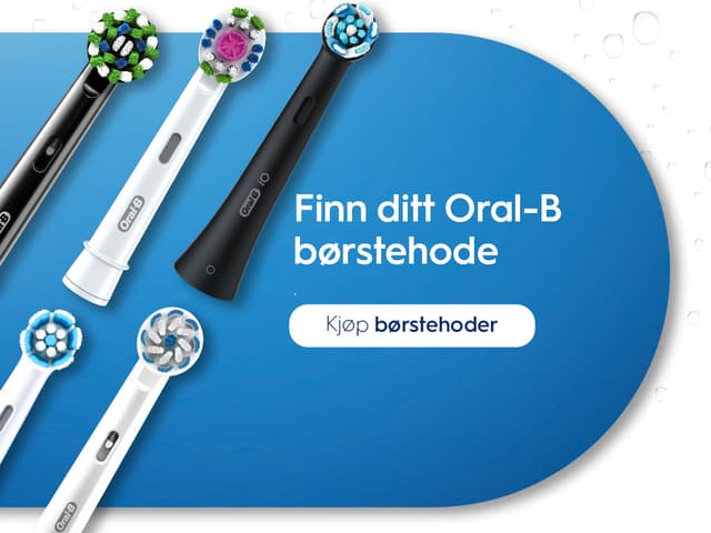 Oral B - Erstatning av elektriske tannbørstehoder