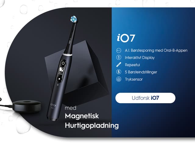 Oral B iO7 med magnetisk hastighedsopladning