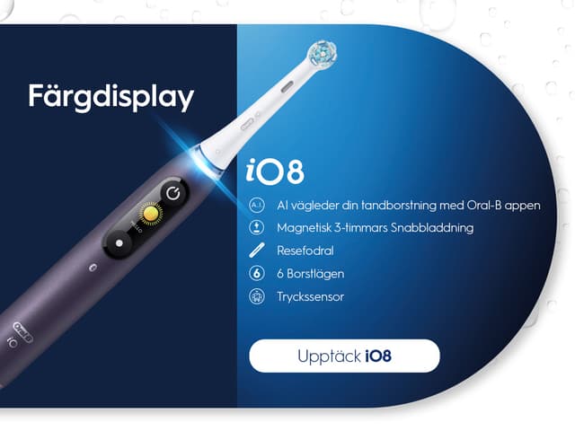 Oral-B iO8 med färgdisplay