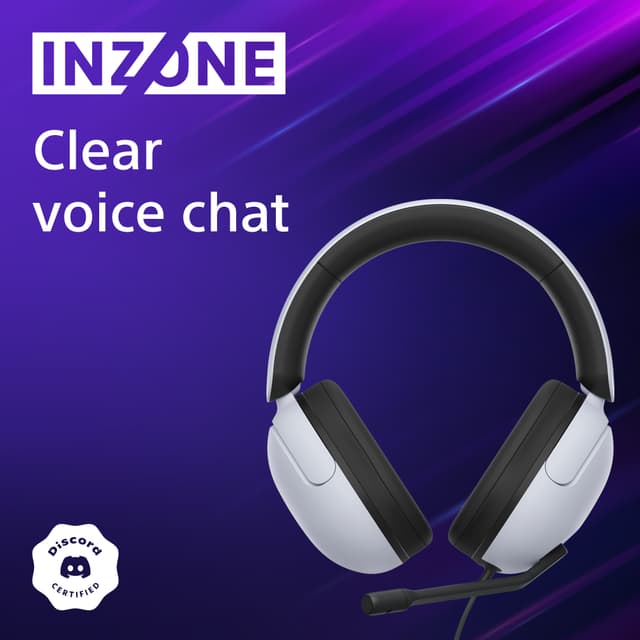 Sony Inzone hodetelefoner på lilla bakgrunn