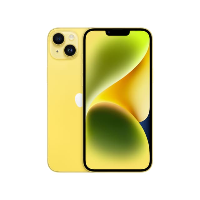 Tuotekuva keltaisesta Apple iPhone 14 Plus -älypuhelimesta