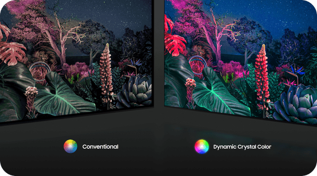Samsung TV og Dynamic Crystal Color