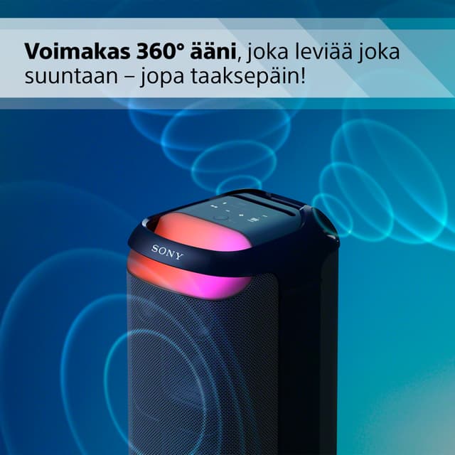 SRS-XV800-kaiuttimen vaikuttava 360°-ääni