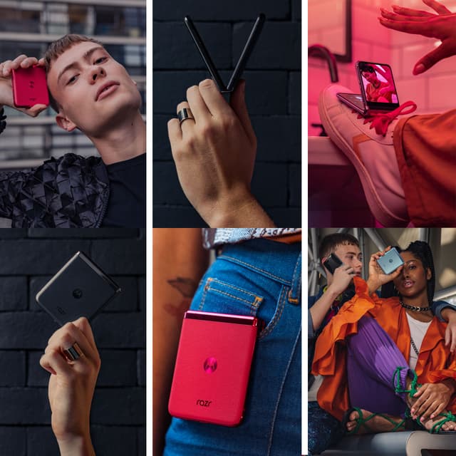 Motorola Razr - Bildcollage