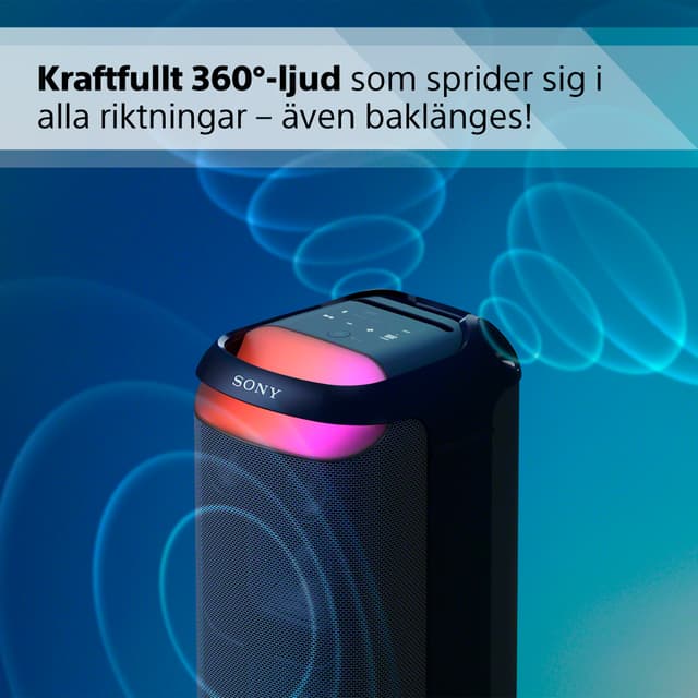 Kraftfullt 360°-ljud