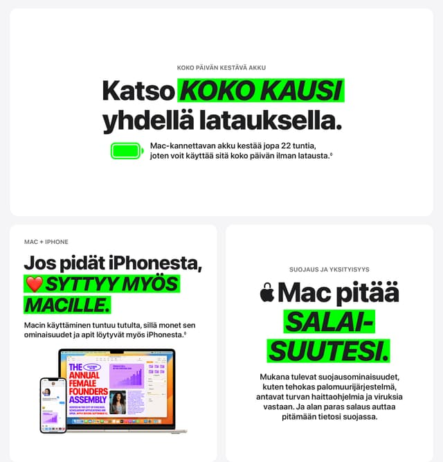 Jos pidät iPhonesta, sytyt myös Macille.