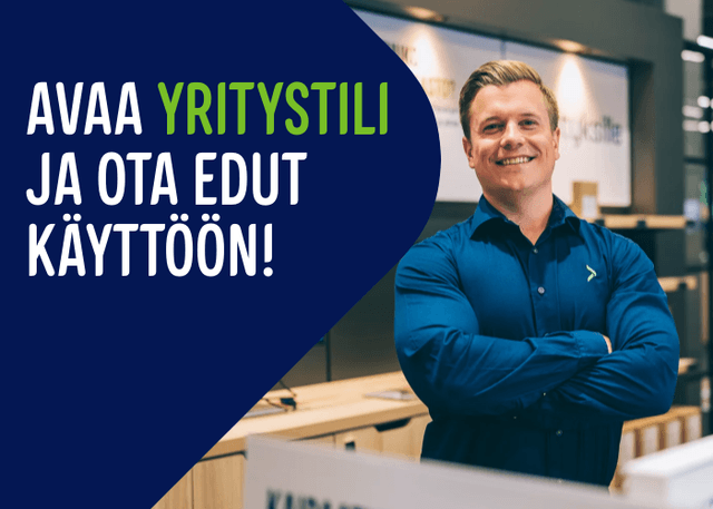Avaa yritystili ja ota edut käyttöön
