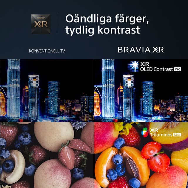 Oändliga färger, tydlig kontrast