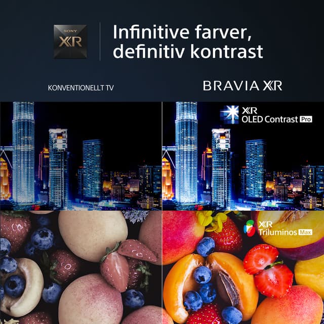 Sony - TV - Sony A95L TV med teksten infinitive farver, definitiv kontrast"