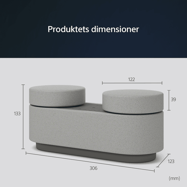 Produktets dimensioner
