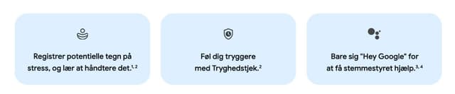 Kort opsummering af funktioner
