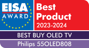 Philips OLED-televisiolle myönnetyn EISA Best Product -palkinnon merkki