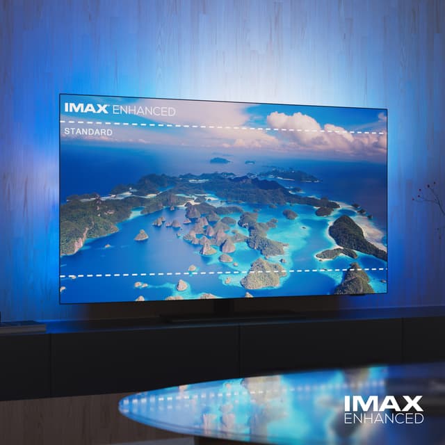 Philips OLED908 tv och text IMAX