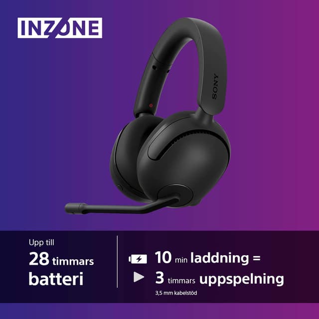 Sony INZONE H5 Wireless Gaming Headset and battery life specs