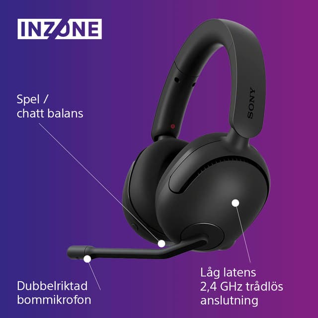 Sony INZONE H5 Langattomat pelikuulokkeet ja AI DNN (Deep Neural Network)