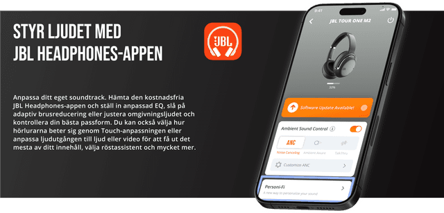 JBL Tour One M2: Control the sound with the JBL headphones app