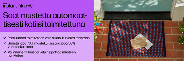 HP Instant Ink -mustepatruunoiden toimituspalvelu