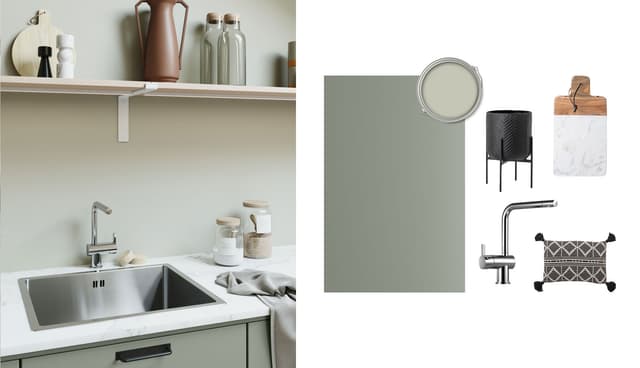 Epoq - Täydellinen keittiö - Mood board - sage