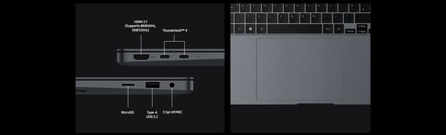 Portlayout för Galaxy Book4 Ultra