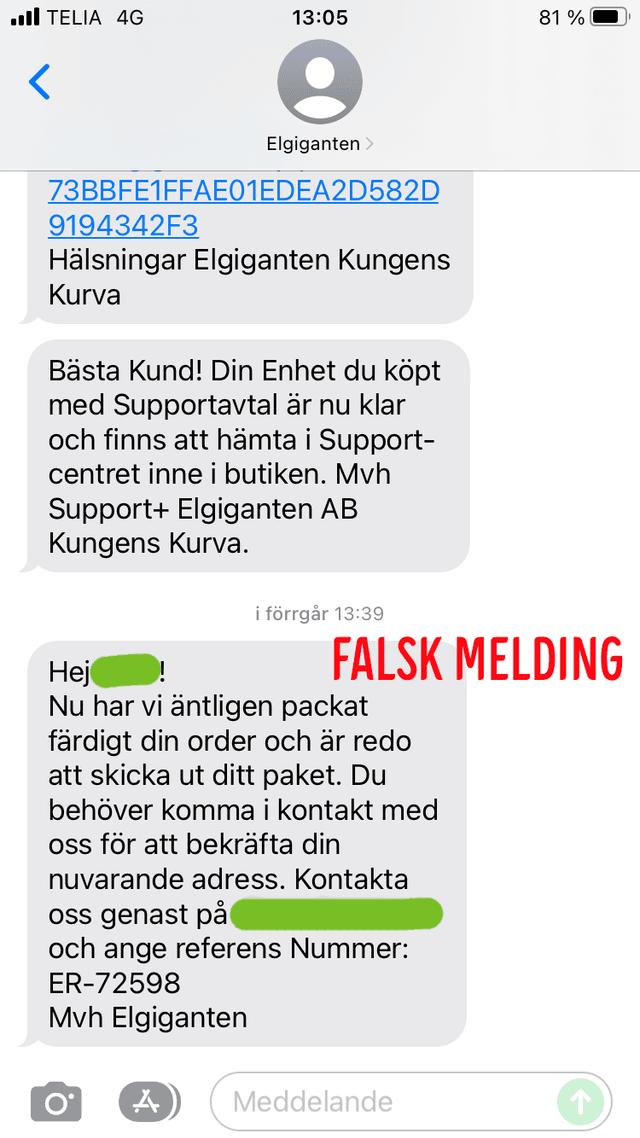 Falks sms