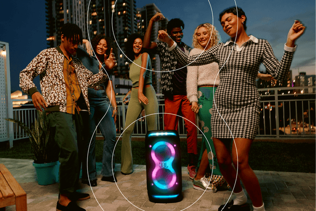 JBL Partybox Stage 320 - futuristinen valoshow