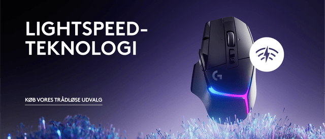Logitech G Lightspeed-teknologi illustreret på banner