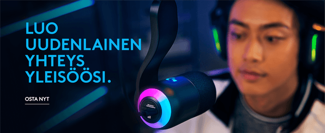 Logitech G -lisätarvikkeet sujuvaan striimaukseen