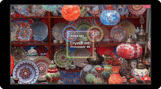Samsung TV med Crystal Processor 4K