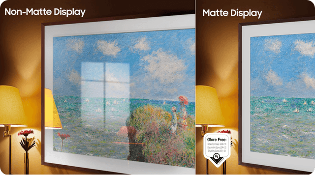 Samsung The Frame -televisio kauniilla Matte Display -näytöllä