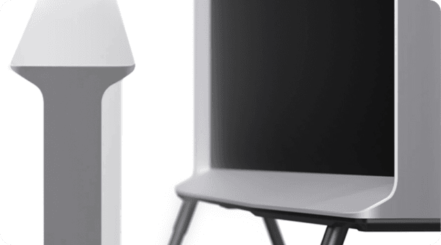Samsung The Serif lifestyle TV with a modern design by the Bouroullec brothers