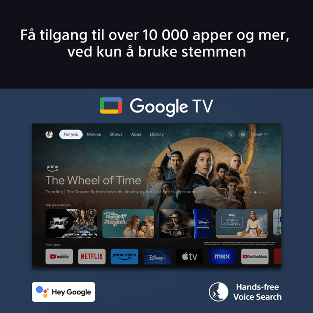 Google TV gir deg tilgang til over 10 000 apper