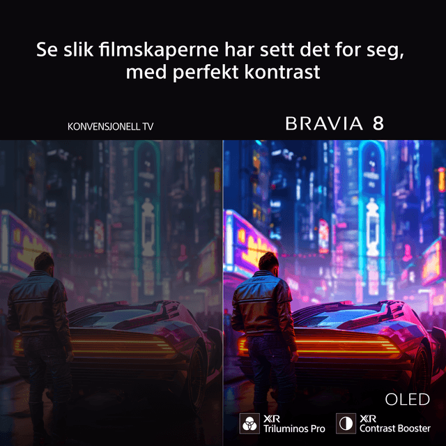 Sony XR Contrast Booster gir en perfekt kontrast til all innehold