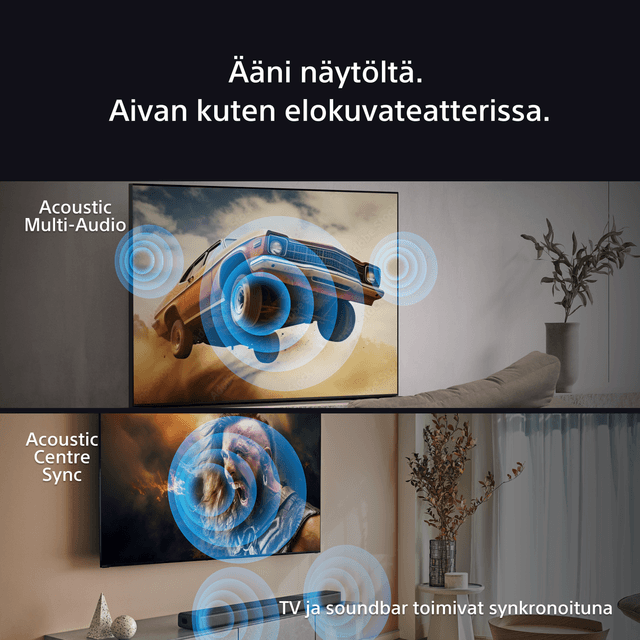 Sony Bravia 7 TV:n Acoustic multiaudio -äänitekniikka