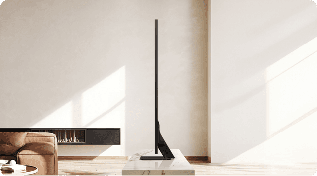 Samsung Neo QLED-televisio tyylikkäällä Infinity One Design -ulkonäöllä
