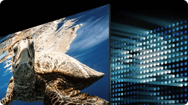 Samsung Direct Full Array technology delivers deep blacks and sparkling whites