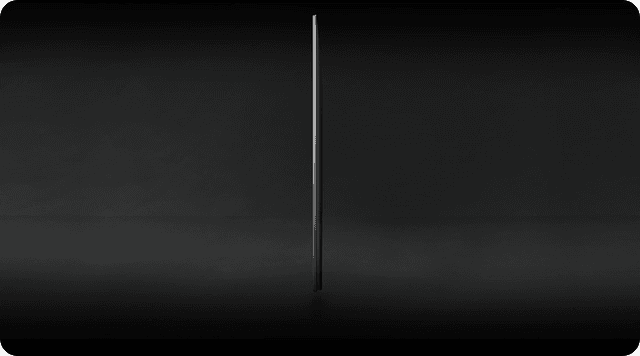 Samsung QLED TV with a sleek AirSlim Design