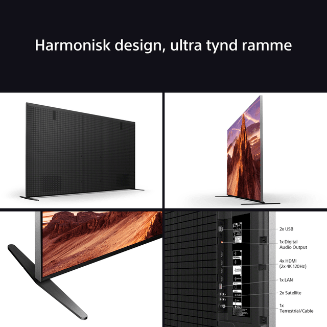 Sony Bravia 9 TV med harmonisk design og ultra tynd ramme