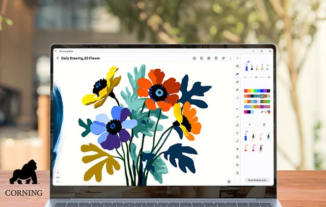 Samsung Galaxy Book4 Edge med antirefleksglass