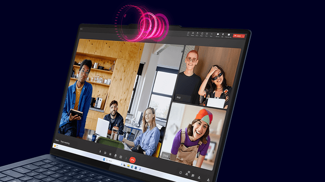 Lenovo Yoga Slim 7x og Glow up-kamera med Studio-effekter