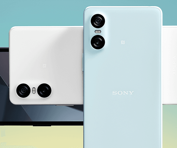 Sony Xperia 10 VI -puhelin kolmessa eri värissä