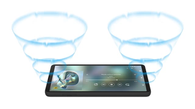 Sony Xperia 10 VI med høyttalerer som gir førsteklasses lyd