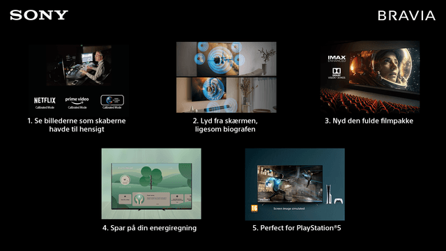 5 grunde til at vælge Sony Bravia